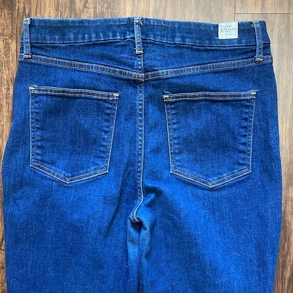 Like New Frank & Eileen Flannigan flare leg high waist raw hem denim jeans 30 - Picture 14 of 16